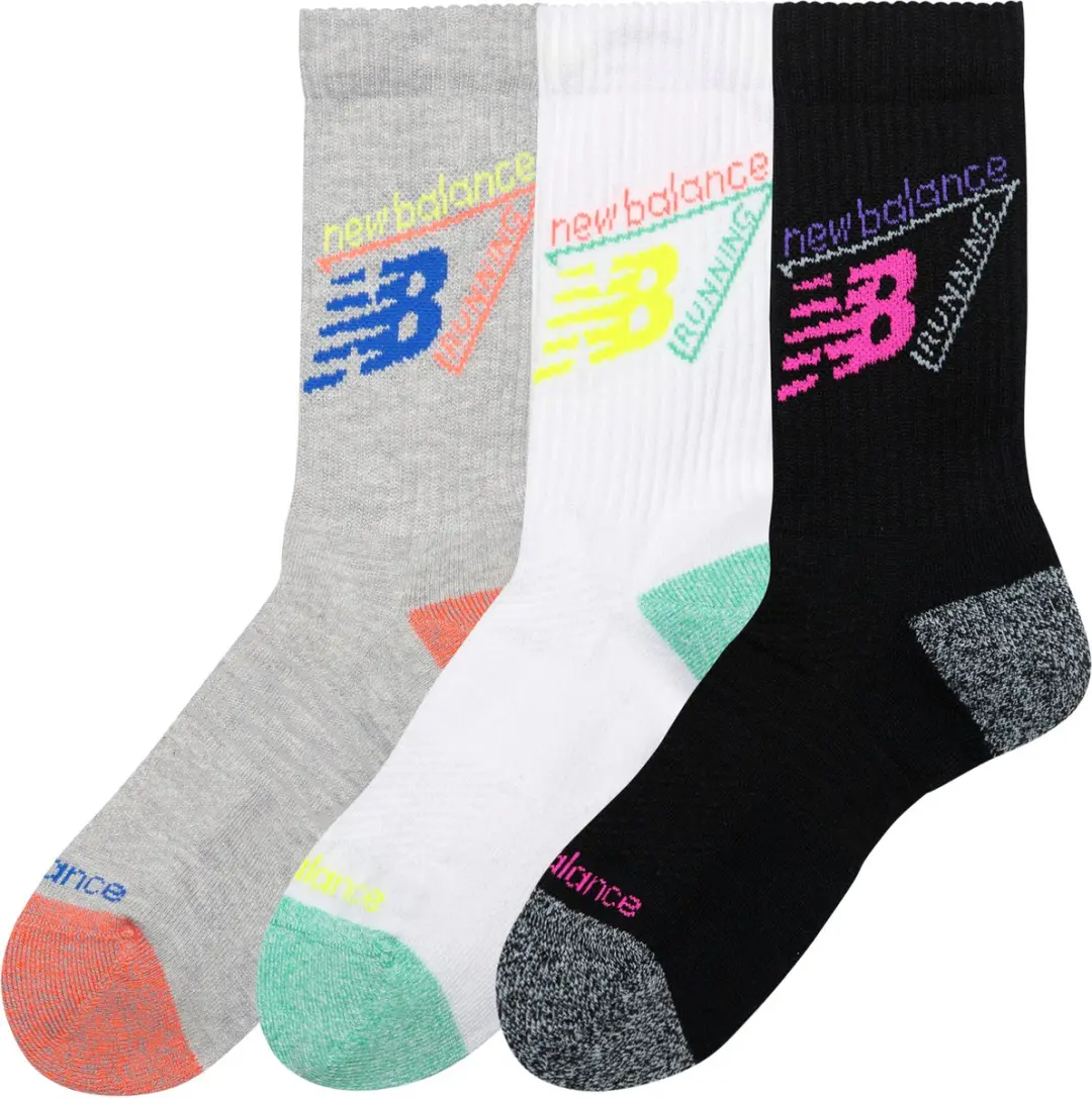 New Balance Active Graphic Crew Sokken - 3 Stuks
