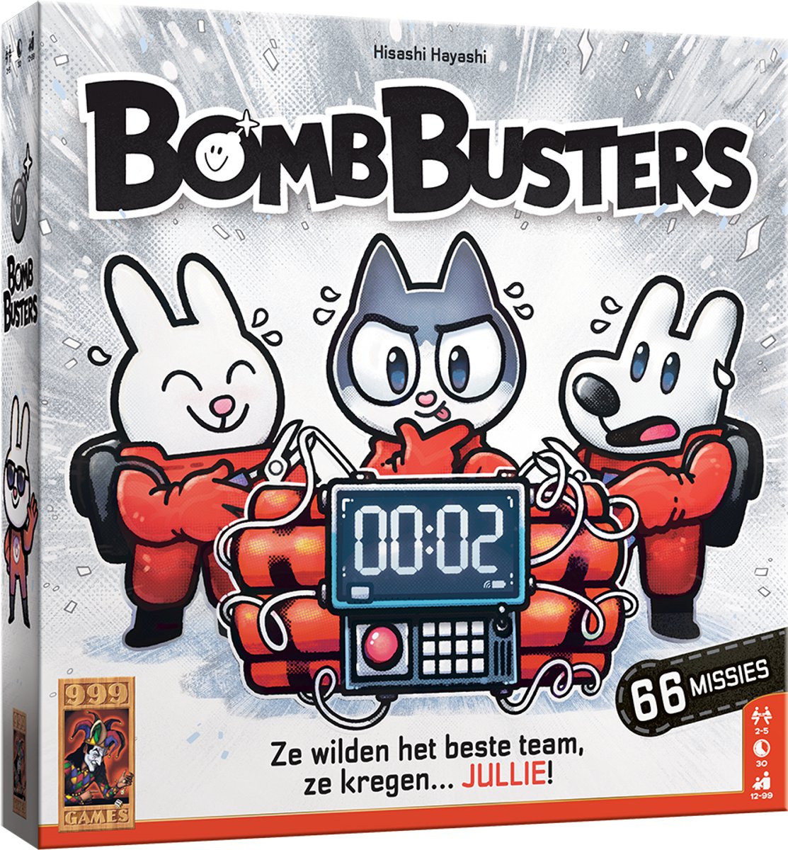 999 Games - Bomb Busters - Coöperatief Bordspel - Winnaar Spiel des Jahres 2025/Speelgoed van het jaar 2025 en de Gouden Ludo!- Werk samen en maak de bom onschadelijk - Tik tak, tik tak...