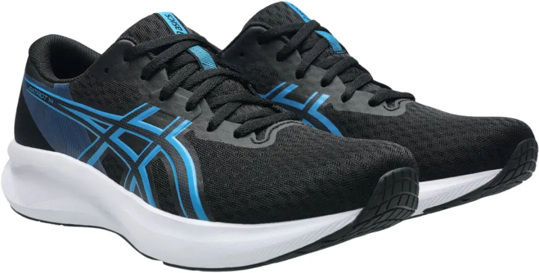 ASICS Patriot 14 Heren Running Schoenen - 44.5 Blauw/Zwart
