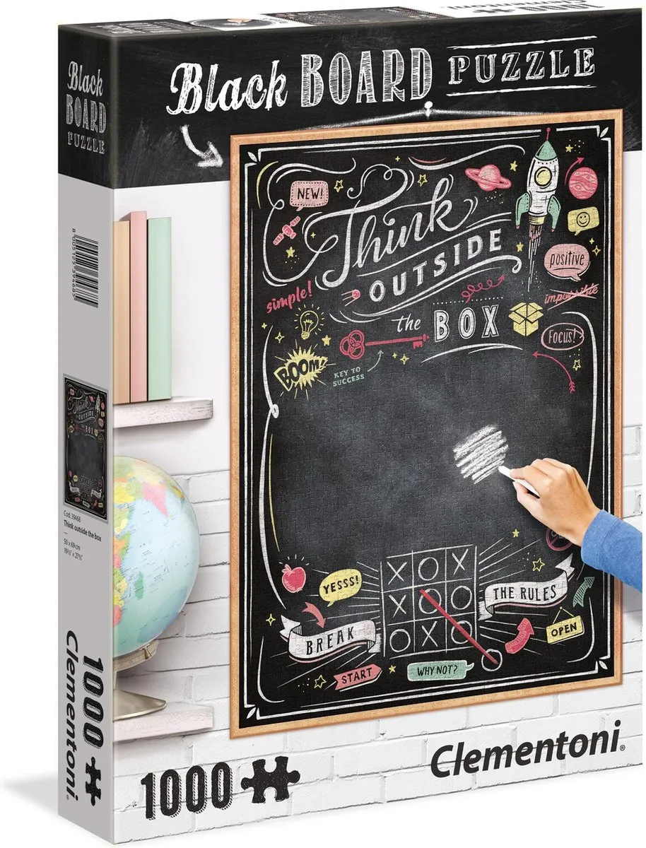 Clementoni Krijtbord Puzzel Think Outside The Box 1000 Stuks