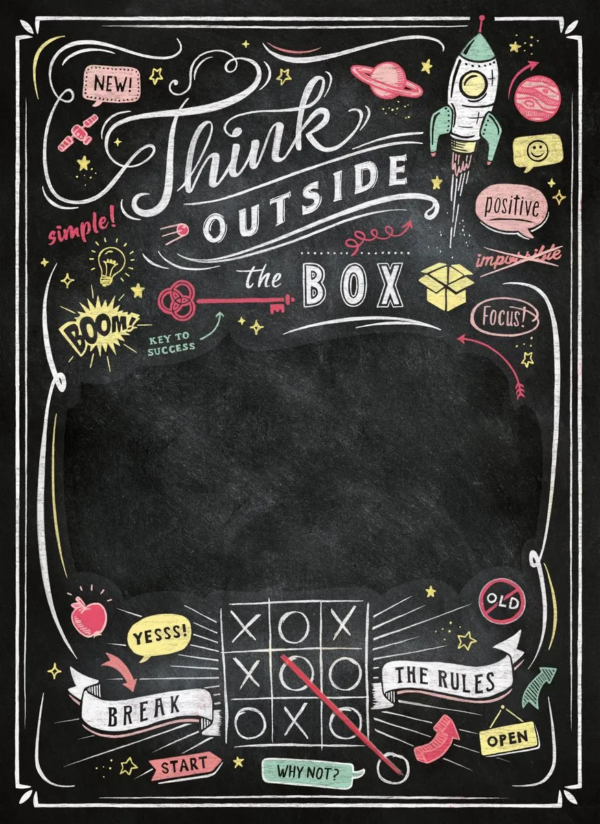 Clementoni Krijtbord Puzzel Think Outside The Box 1000 Stuks - MPN 39468