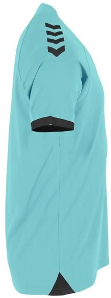 Hummel Fyn Shirt Korte Mouw Kinderen - Munt/Zwart 140