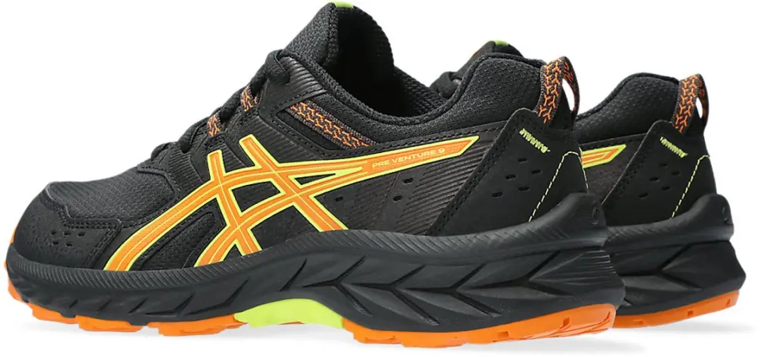 ASICS Pre Venture 9 GS Kinder Sneaker 35 - Zwart/Oranje - afbeelding 6 van 6