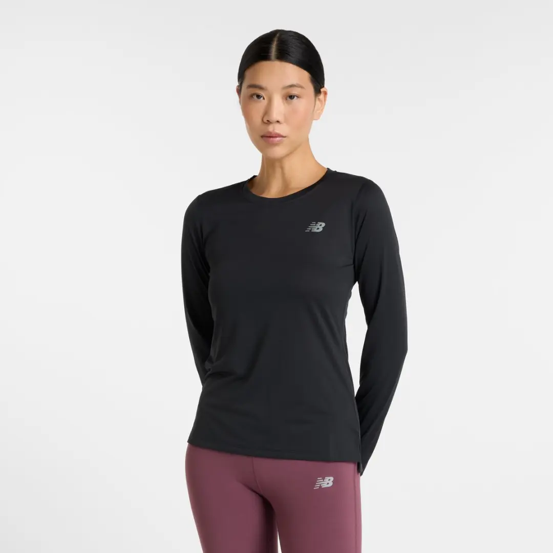 New Balance Sport Core Longsleeve Dames - L - Zwart