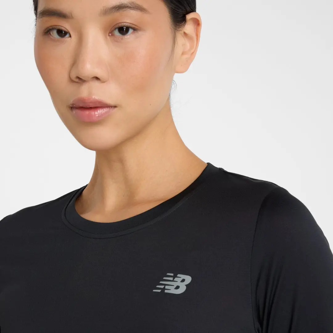 New Balance Sport Core Longsleeve Dames - L - Zwart