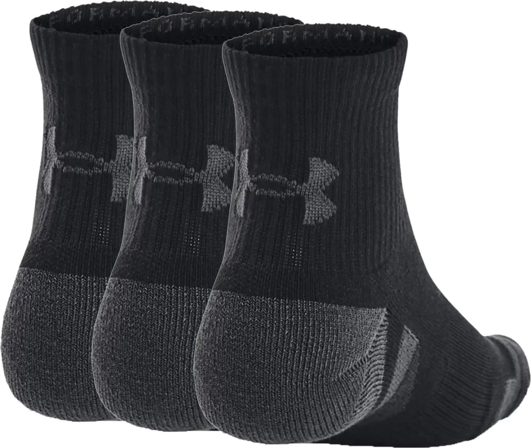 Under Armour UA Performance Tech 3pk Sportsokken - Zwart/Grijs