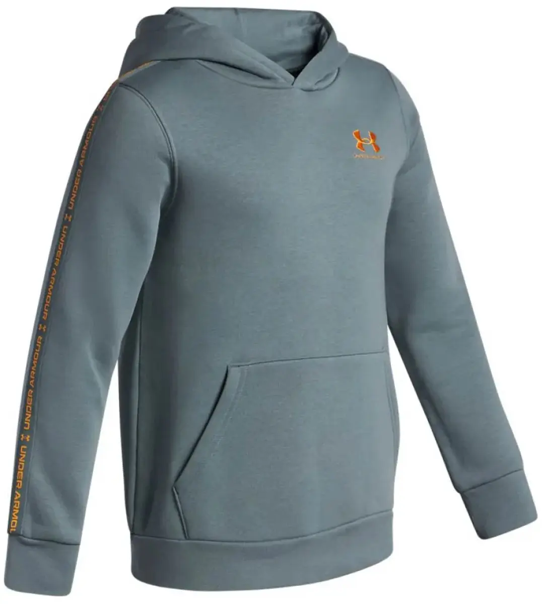 Under Armour Icon Fleece Taping Hoodie - 10-12 jaar - Blauw/Grijs