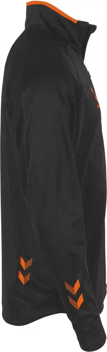 Hummel Tulsa Quarter Zip Top 116 - Zwart/Oranje