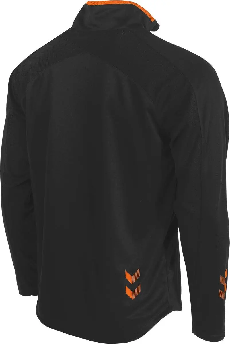 Hummel Tulsa Quarter Zip Top 116 - Zwart/Oranje