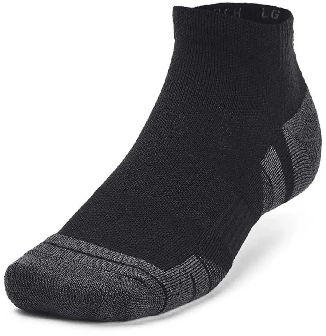 Under Armour UA Performance Tech 3pk Sportsokken - Zwart/Grijs