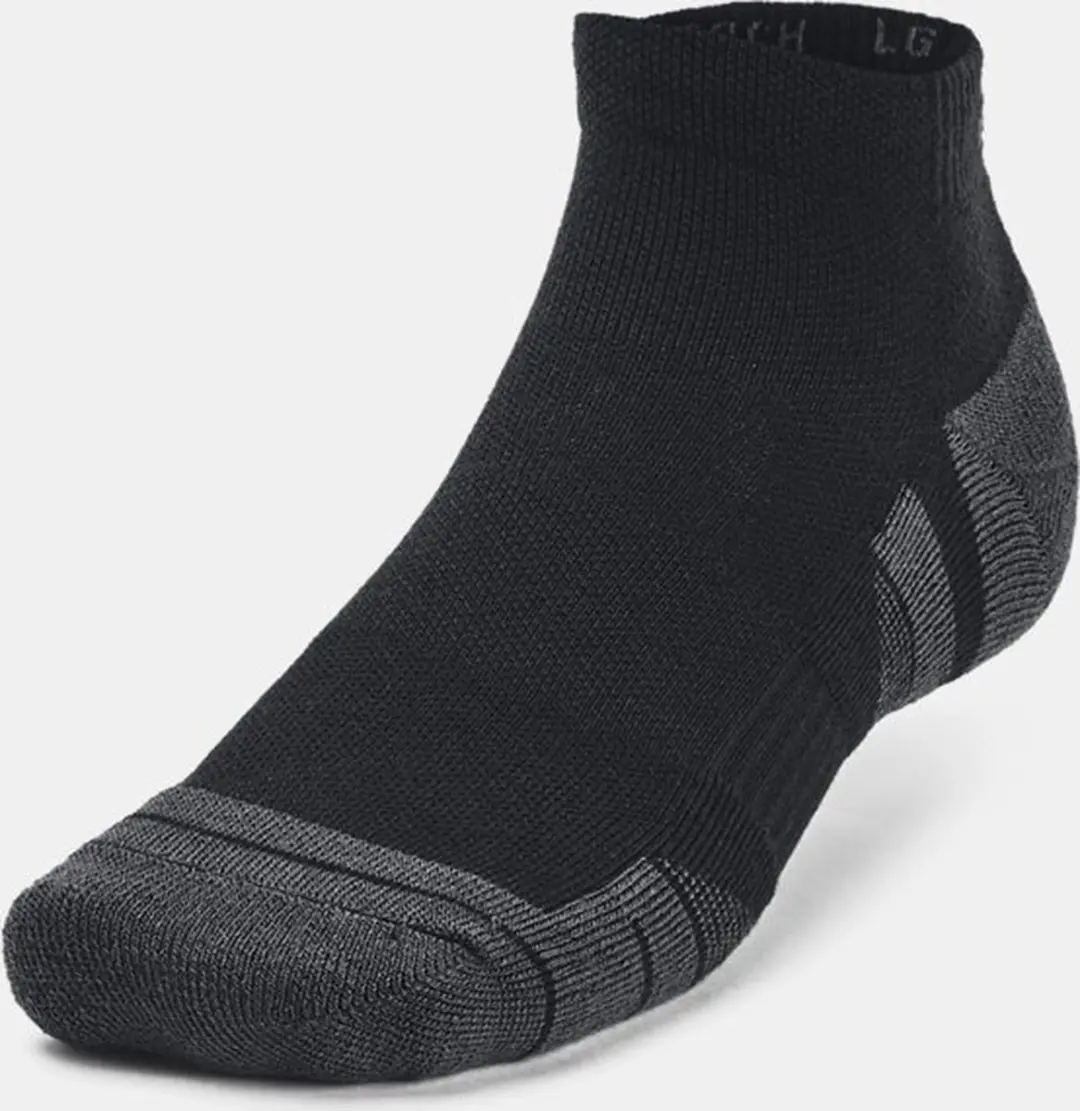 Under Armour UA Performance Tech 3pk Sportsokken - Zwart/Grijs - afbeelding 6 van 6