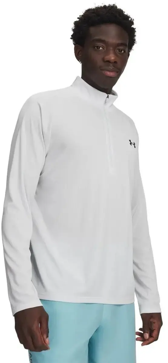 Under Armour Tech Textured Sweatshirt - Halve Rits Wit M