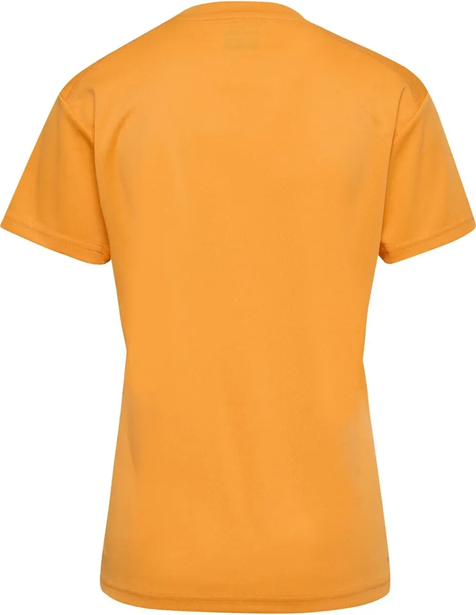 Hummel Hmlactive Pl Jersey S/S Dames Shirt - XS - Blazing Orange
