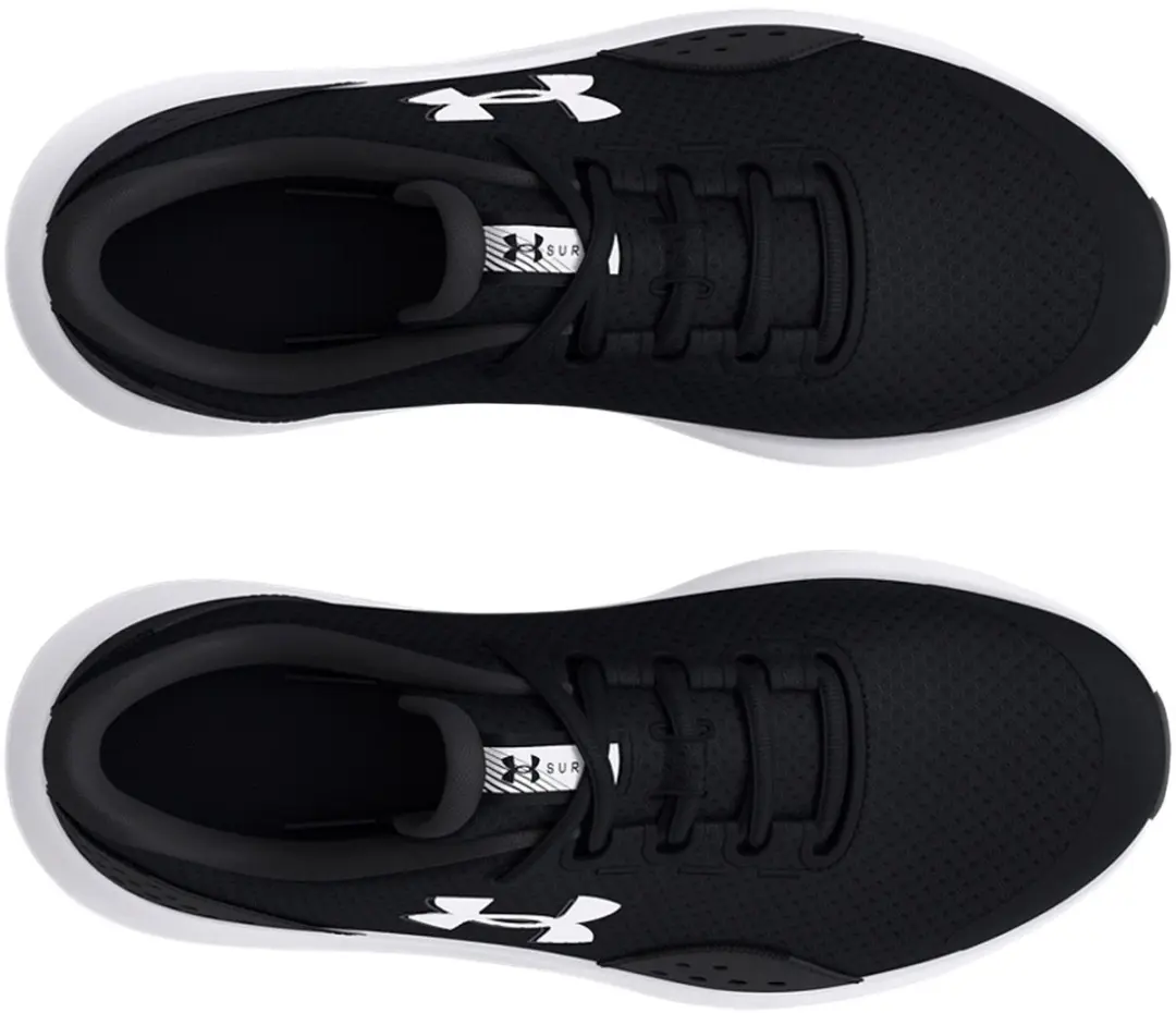 Under Armour UA BGS Surge 4 - Jongens Sportschoenen - Zwart/Antraciet/Wit - afbeelding 6 van 6