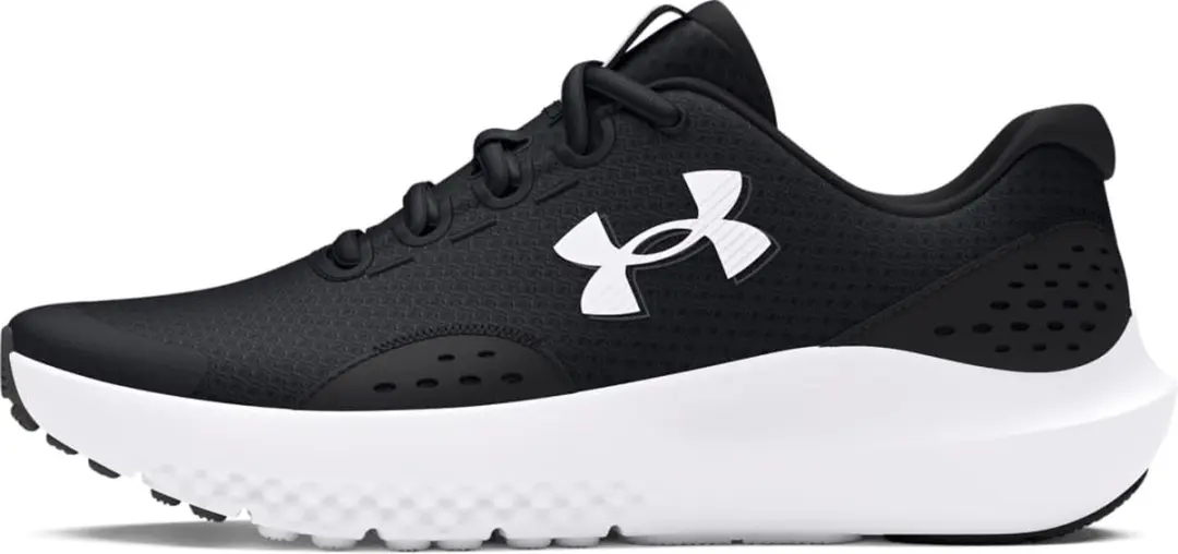 Under Armour UA BGS Surge 4 - Jongens Sportschoenen - Zwart/Antraciet/Wit