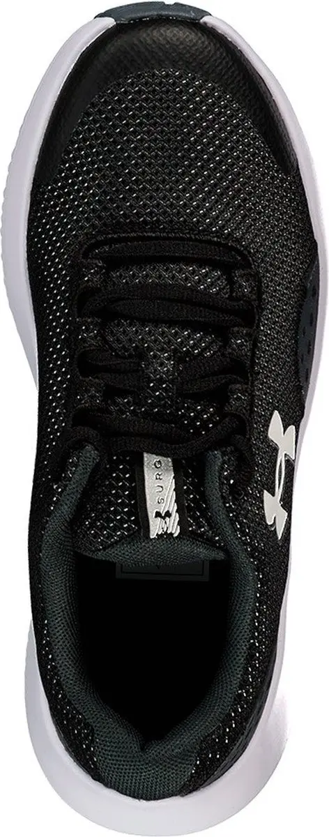 Under Armour UA BGS Surge 4 - Jongens Sportschoenen - Zwart/Antraciet/Wit