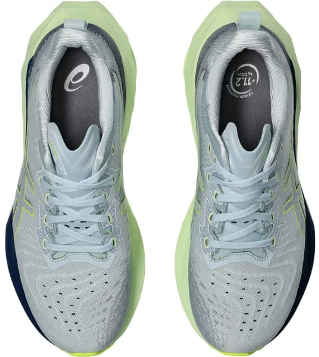 ASICS Novablast 4 Hardloopschoen 38 - Grijs/Groen