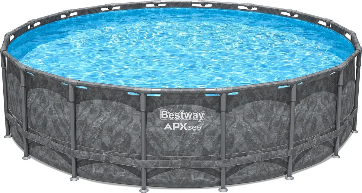 Bestway APX365 Bovengronds Zwembadset 549x132cm - 26.000L - Donkerblauw
