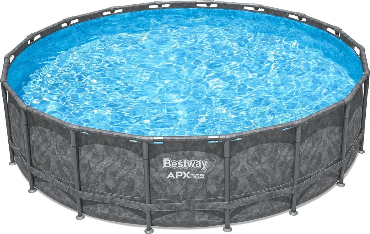 Bestway APX365 Bovengronds Zwembadset 549x132cm - 26.000L - Donkerblauw