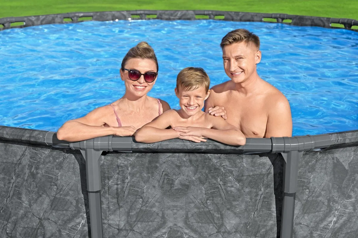 Bestway APX365 Bovengronds Zwembadset 549x132cm - 26.000L - Donkerblauw