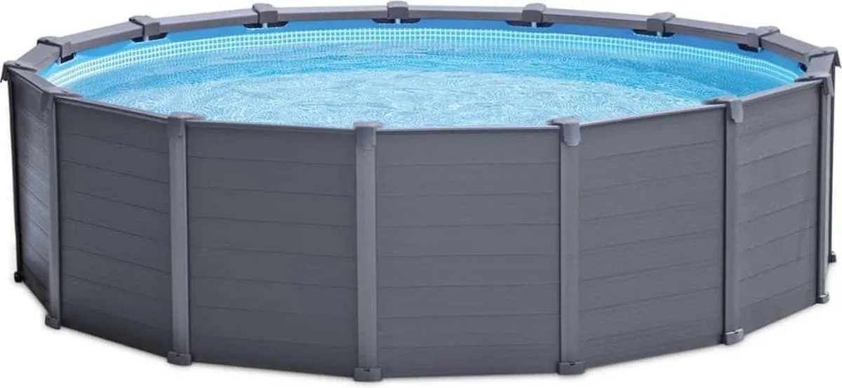 Intex Paneelzwembad 28382GN - 480cm Grijs