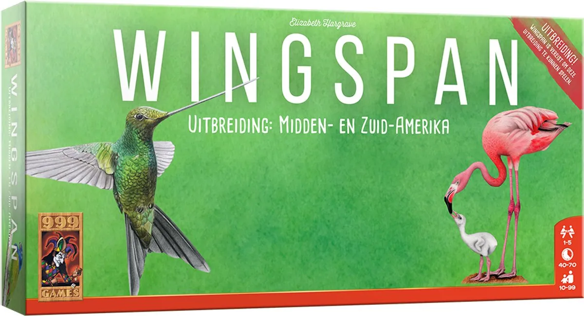 999 Games Wingspan Uitbreiding Midden- en Zuid-Amerika - 999-WIN09