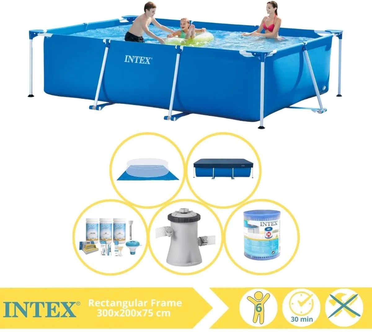 Intex 28272NP Opzetzwembad 300x200x75cm