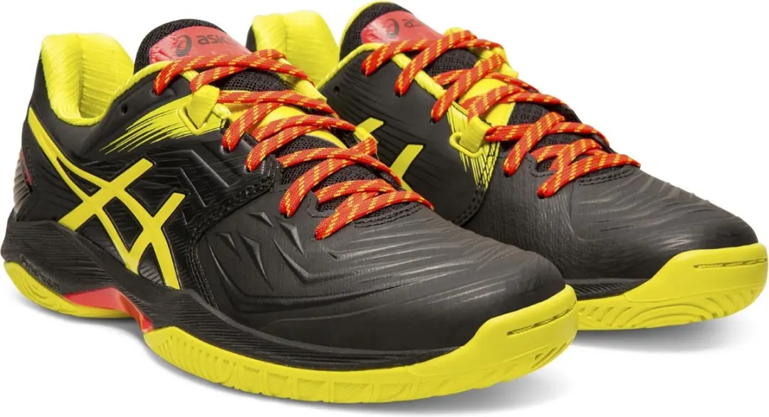 ASICS Gel-Blast FF Sportschoenen 42.5 - Zwart/Geel/Rood
