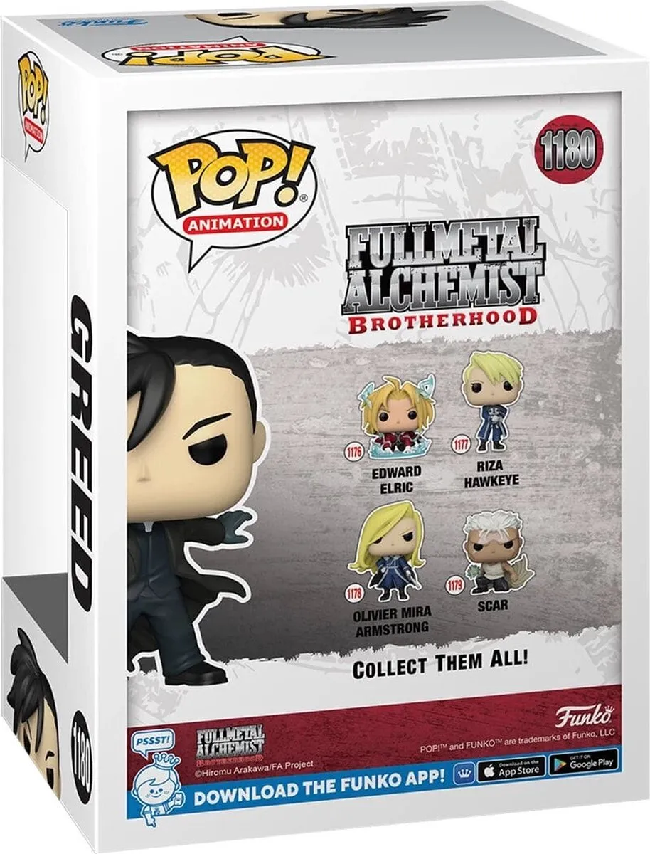 Funko Pop! Fullmetal Alchemist Brotherhood Greed Exclusive 76360