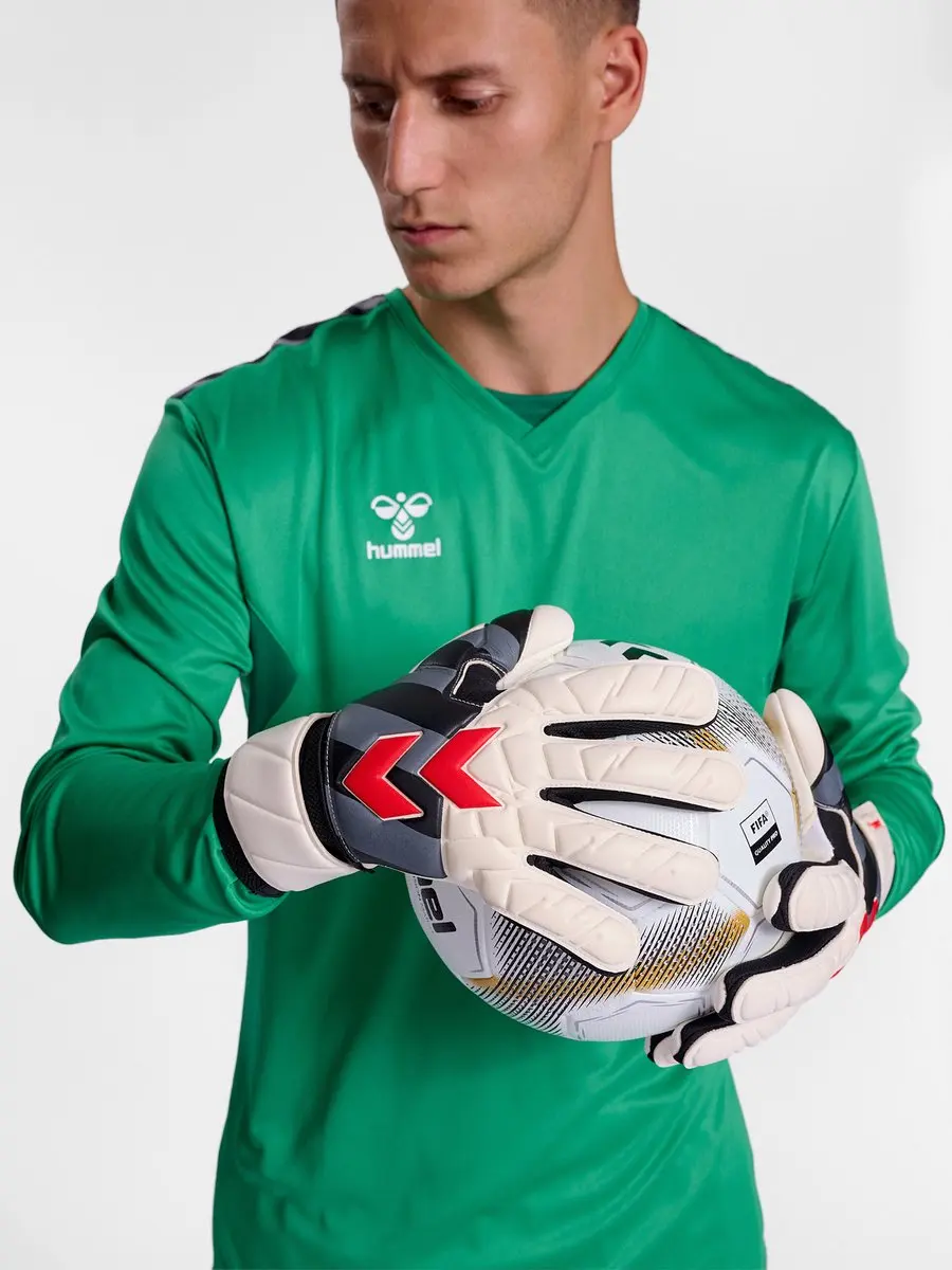 Hummel Allround Grip Keepershandschoenen 11 - Wit/Zwart/Rood - afbeelding 6 van 6