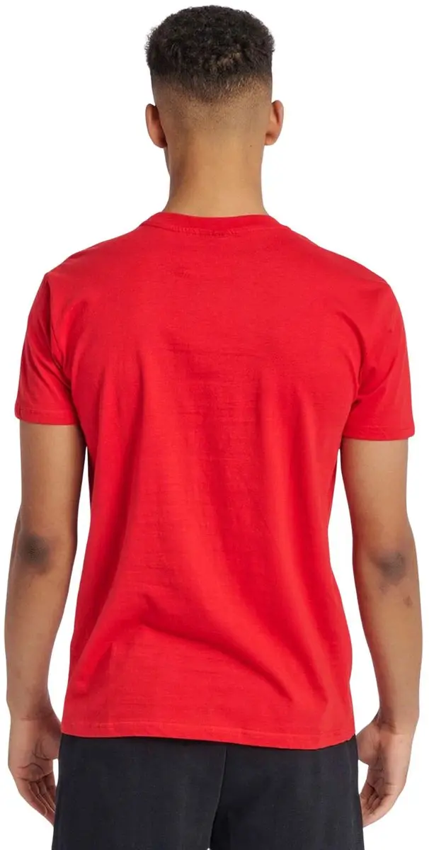 Hummel Go Cotton Logo Shirt Heren - Maat L - Rood/Wit