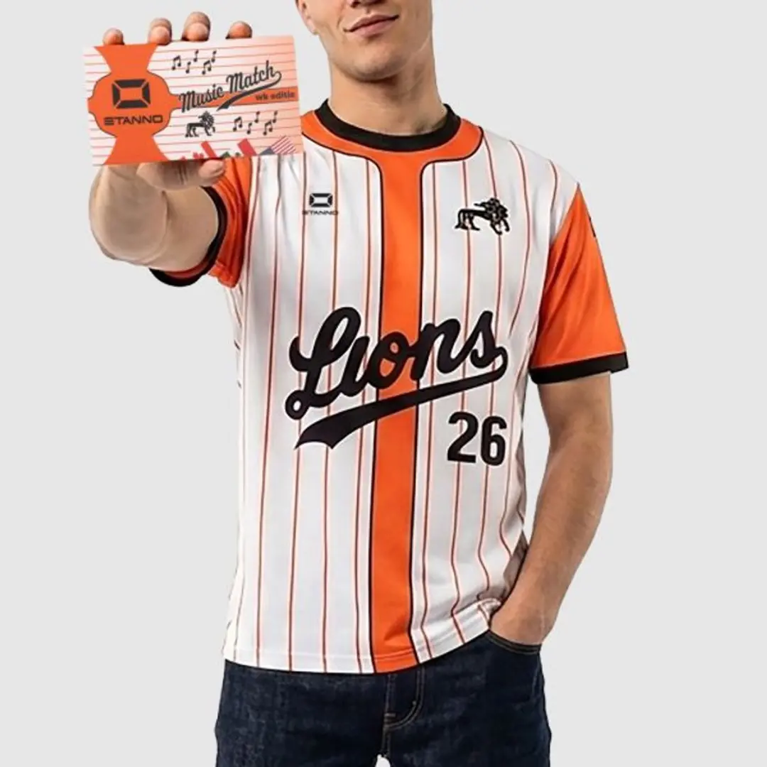 Stanno WK Oranje Baseball Shirt XXL - Wit