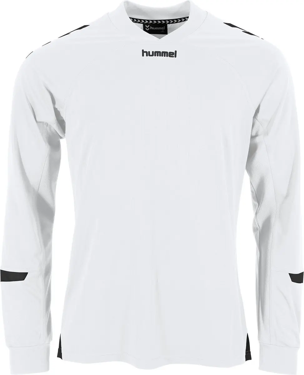 Hummel Fyn Voetbalshirt Lange Mouw Heren - Wit/Zwart L