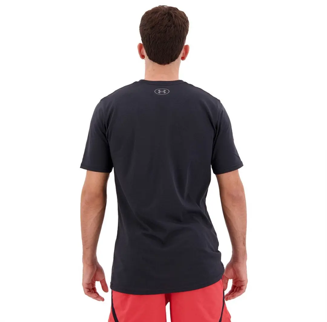 Under Armour UA Team Issue Wordmark SS Heren Sportshirt - Zwart