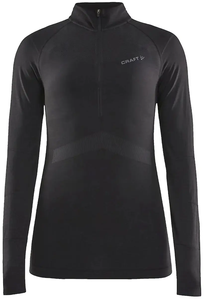 Craft Active Intensity Zip Thermoshirt Dames - XL - Zwart - afbeelding 6 van 6