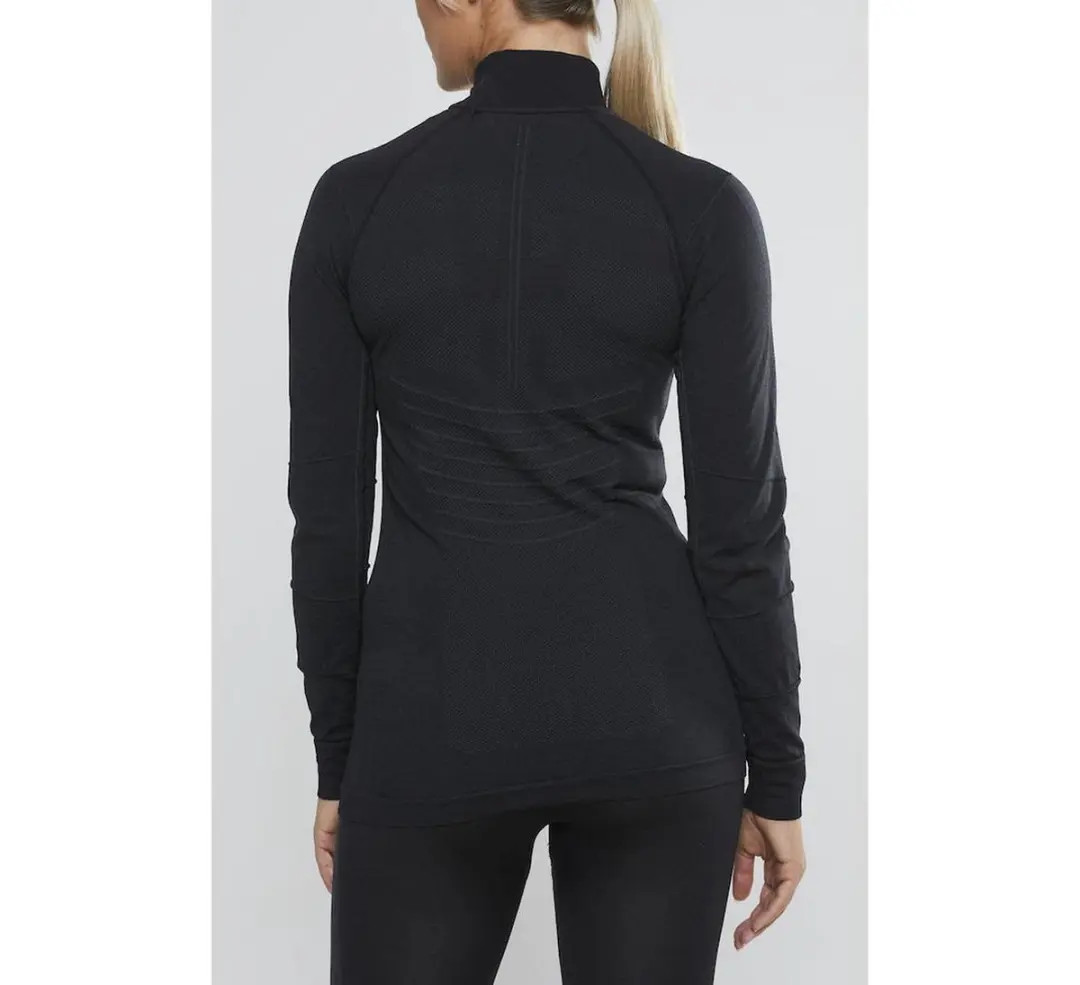 Craft Active Intensity Zip Thermoshirt Dames - XL - Zwart