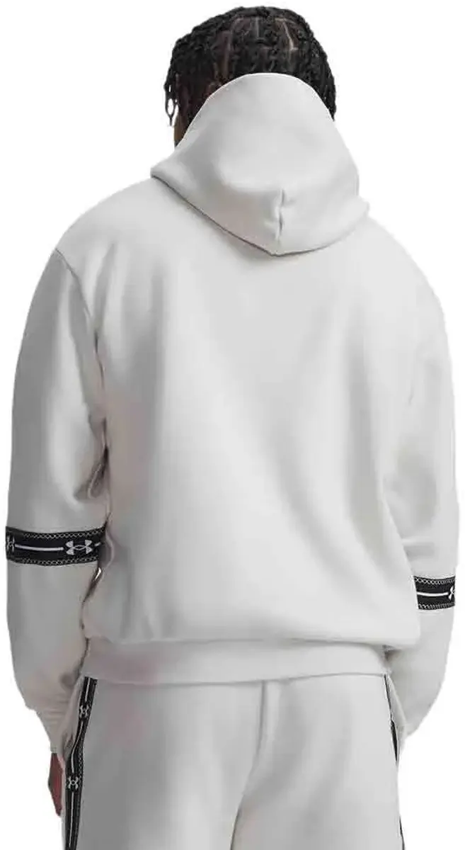 Under Armour Icon Fleece Taped Hoodie M - Wit