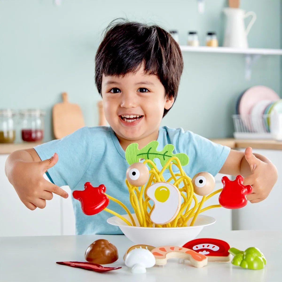 Hape Silly Spaghetti - Speelgoed 14-delig - Multicolor
