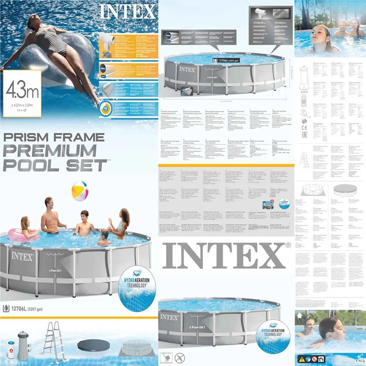 Intex Prism Frame Zwembadset 427x107cm