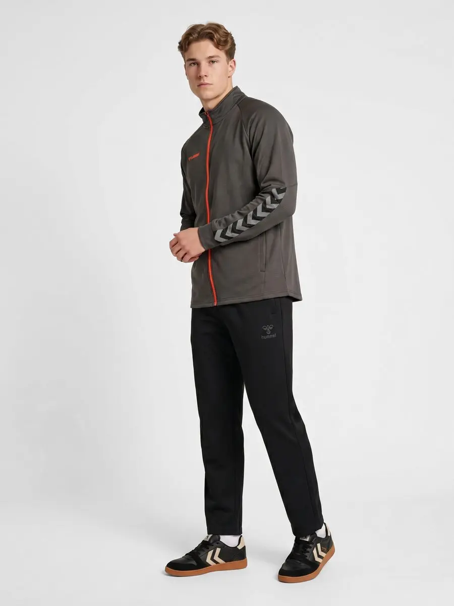 Hummel Authentic Poly Zip Jacket 205366 - Trainingsjack - S - Grijs
