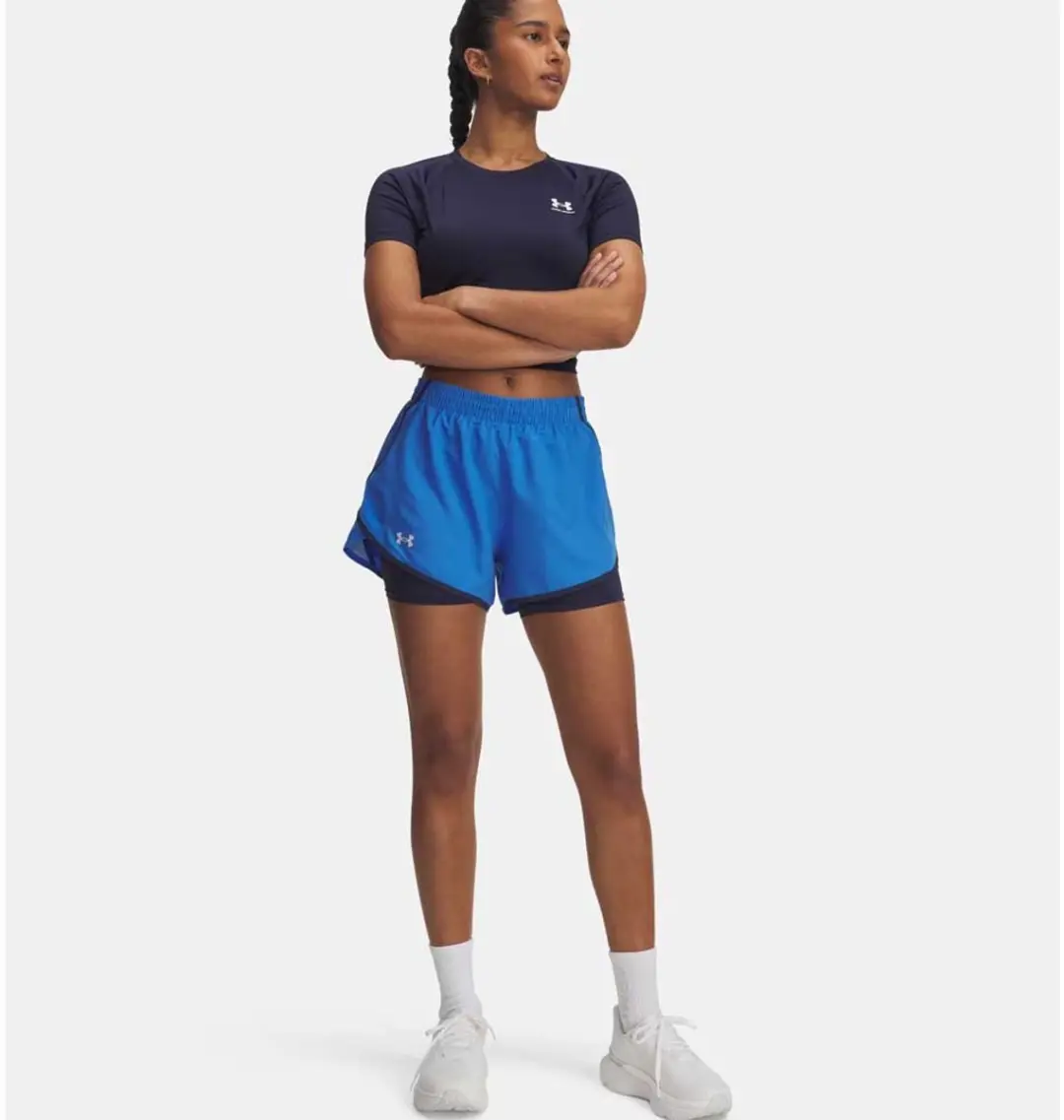 Under Armour UA Fly By 2-in-1 Short - XL - Blue 402