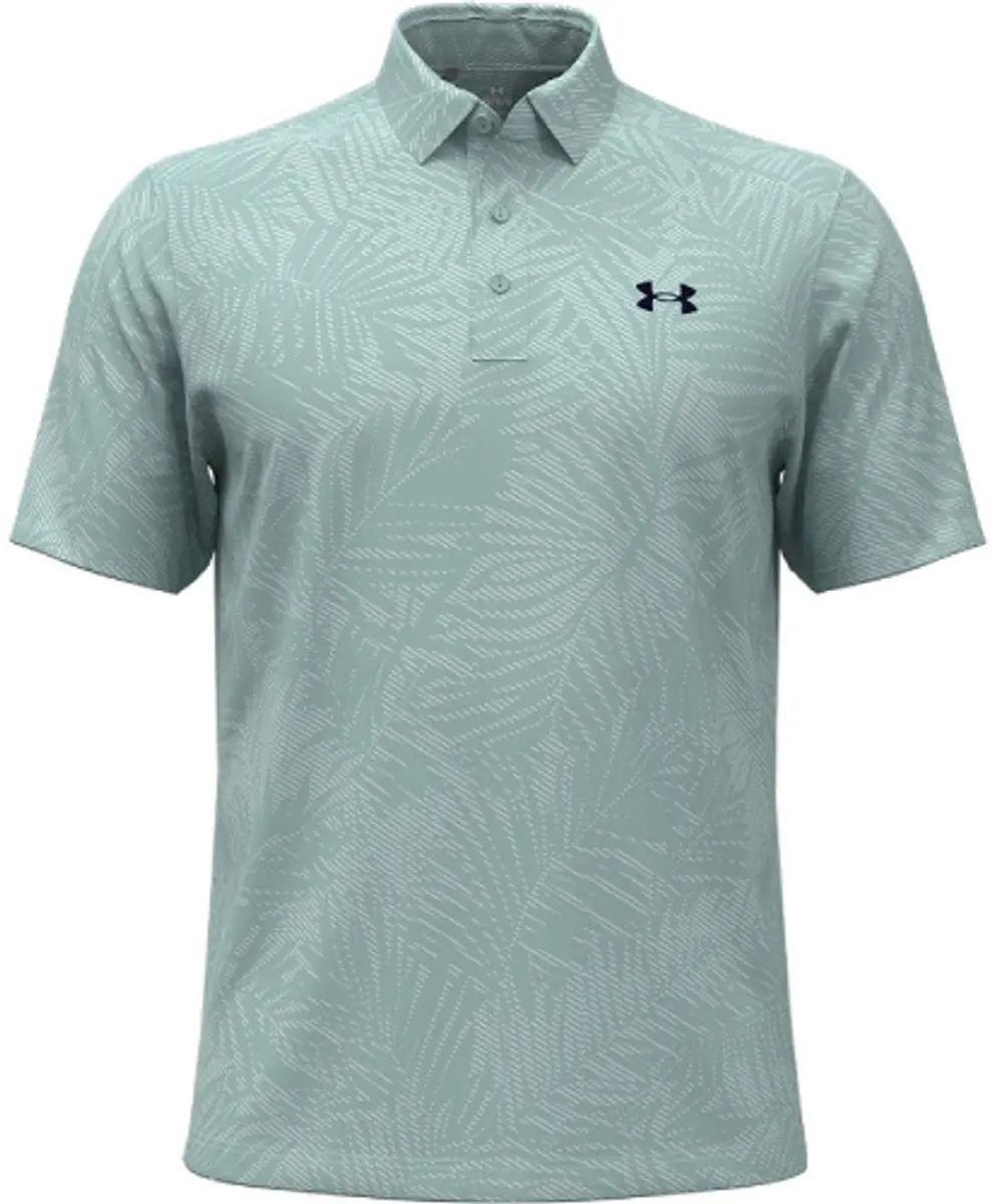 Under Armour Playoff Jacquard Golfpolo Aqua