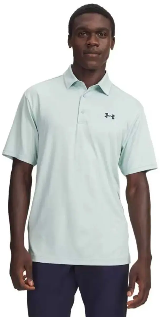 Under Armour Playoff Jacquard Golfpolo Aqua - M