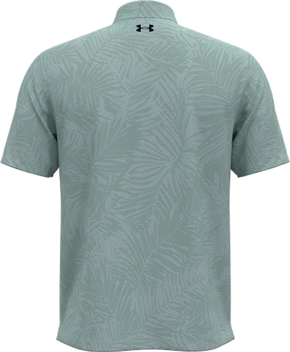 Under Armour Playoff Jacquard Golfpolo Aqua - M