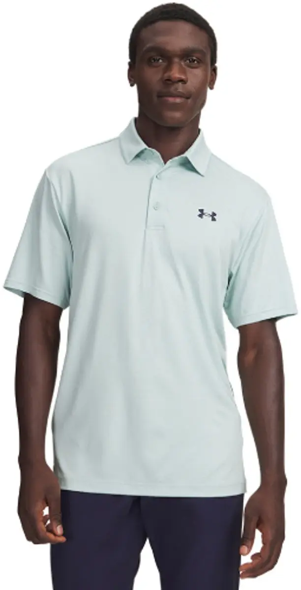 Under Armour Playoff Jacquard Golfpolo Aqua - M