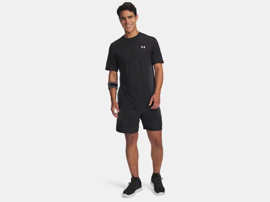 Under Armour UA Tech Play Short Heren Sportbroek - Zwart/Wit