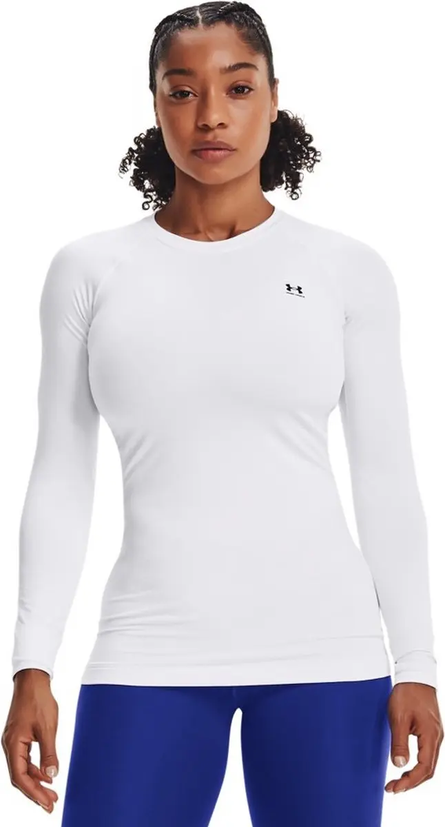 Under Armour UA CG Authentics Dames Thermoshirt Wit M