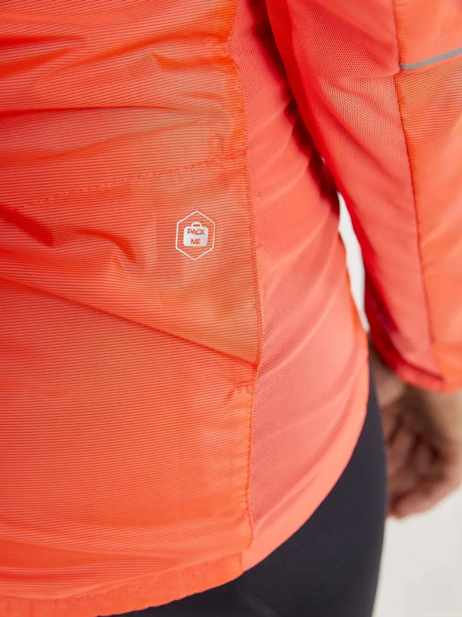 Craft EssenCeight Wind Damesfietsjack - Orange S
