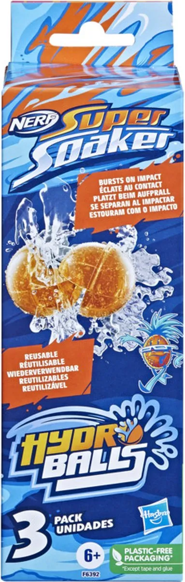 Nerf SuperSoaker Hydro Balls F6392 Waterpistool - 0,2L - Oranje