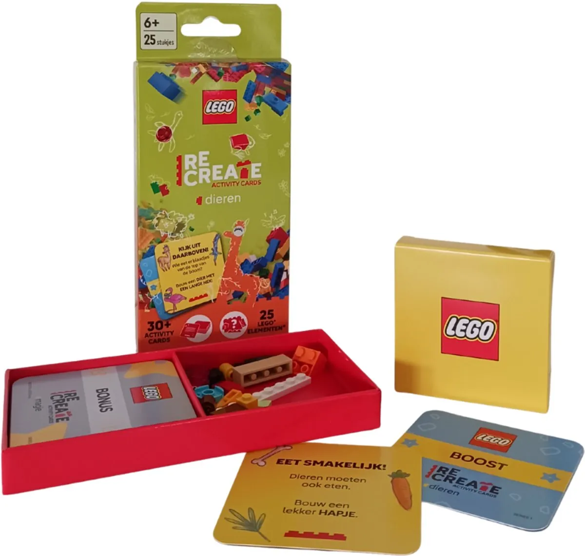 LEGO ReCreate Activity Cards Dieren - 30 Kaarten + 25 Elementen